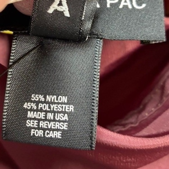 MYCRA PAC Donatella Women XL Olive Green Burgundy Pleated Hood Raincoat USA Read - Picture 5 of 16